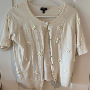 Talbots Butterfly Cardigan
